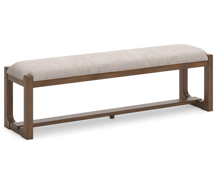 Cabalynn - Oatmeal / Light Brown - Large Uph Dining Room Bench