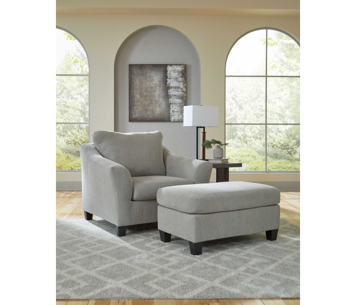 Willarae Chair And A Half, Ottoman Taupe