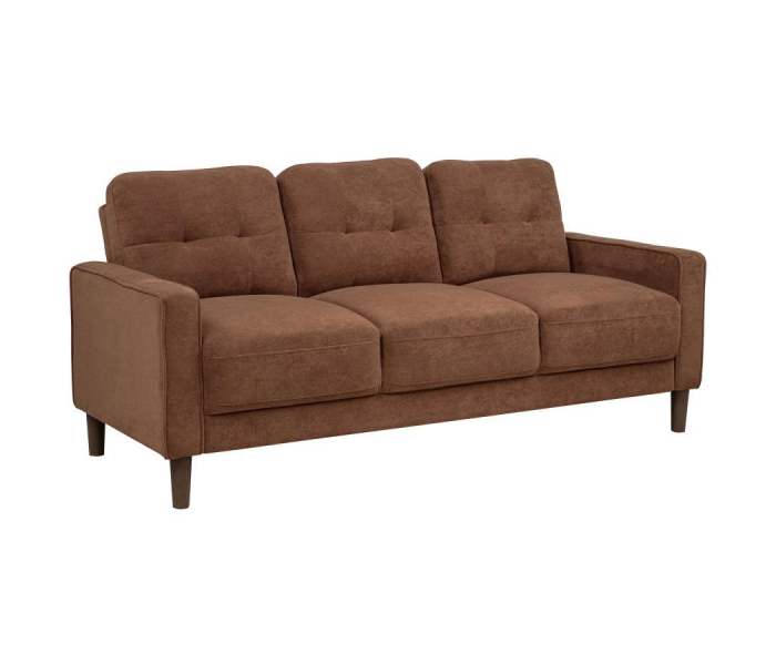 Bowen II - Fabric Upholstered Track Arm Sofa - Rust, 77.25"