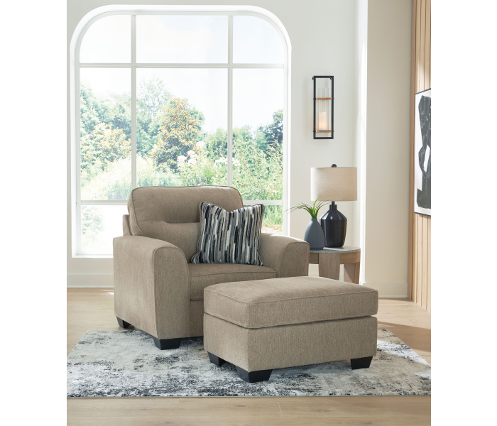 Olten 2 Pc. Chair And A Half, Ottoman Mocha