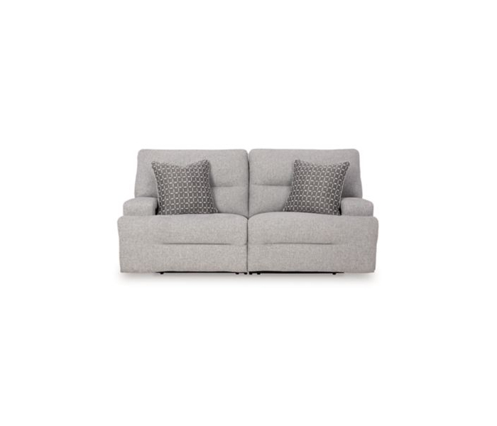 Acklen Place 2-Piece Power Reclining Sectional Loveseat Pewter, 84"