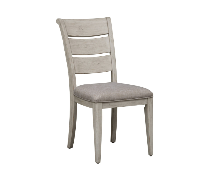 Farmhouse Reimagined - Ladder Back Upholstered Side Chair