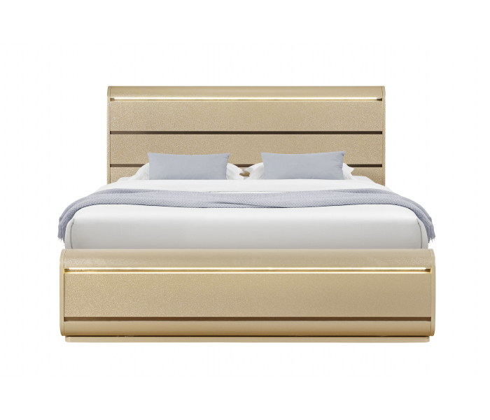 Genesis - Full Bed Headboard With LED - Gold
