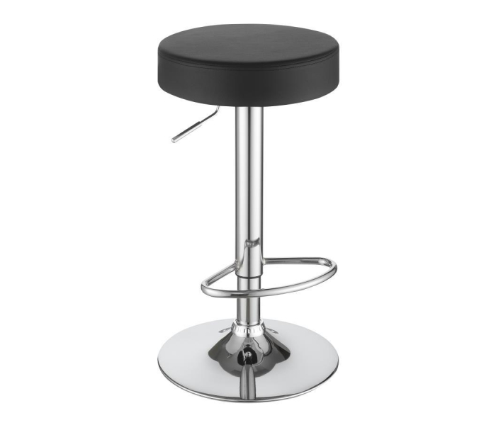 Ramses - Adjustable Bar Stool - Chrome And - Black