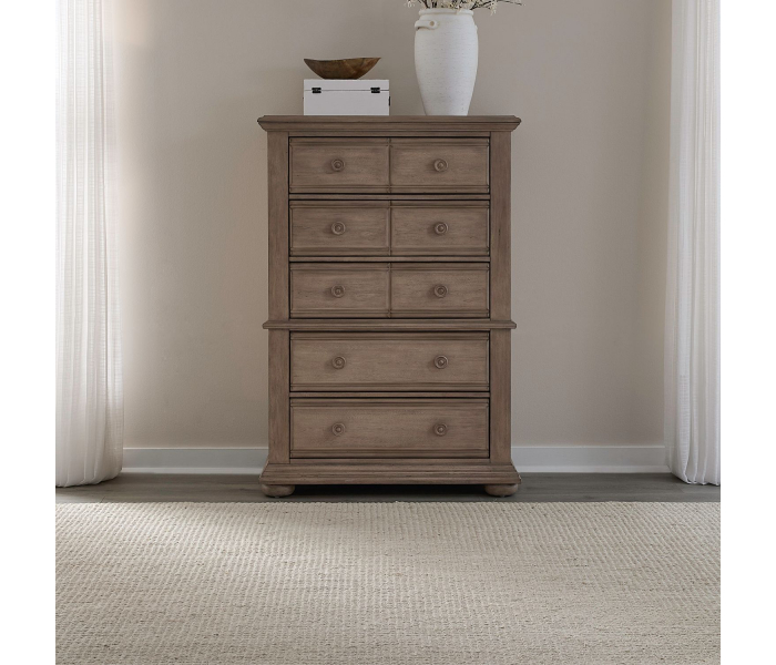 Summer House - 5 Drawer Chest - Sand Dune - Light Brown, 55" Tall