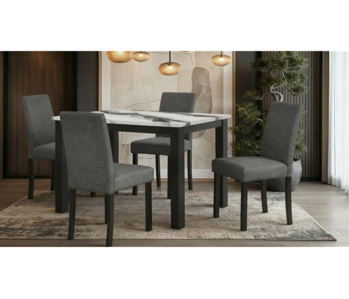D8032 - 5 Piece Dining Room Set (Dining Table And Dining Chair) - Black / - Black