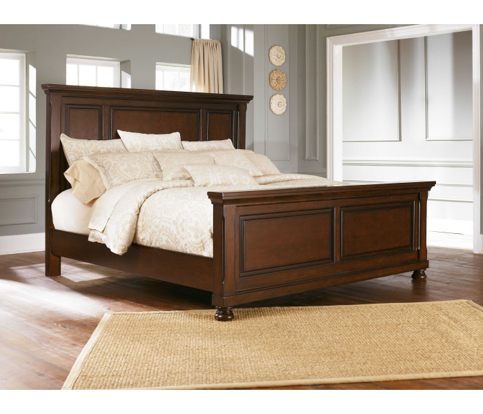 Porter - Rustic Brown - Queen Panel Bed