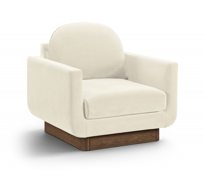 Diviento - Velvet Performance Fabric Upholstered Accent Chair