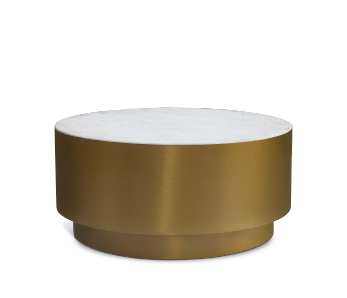 Presley - Coffee Table - Gold - Metal, 36"