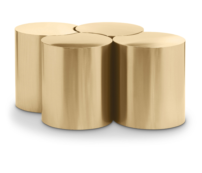 Dimple - 18" 4 Piece Modular Coffee Table, 41"