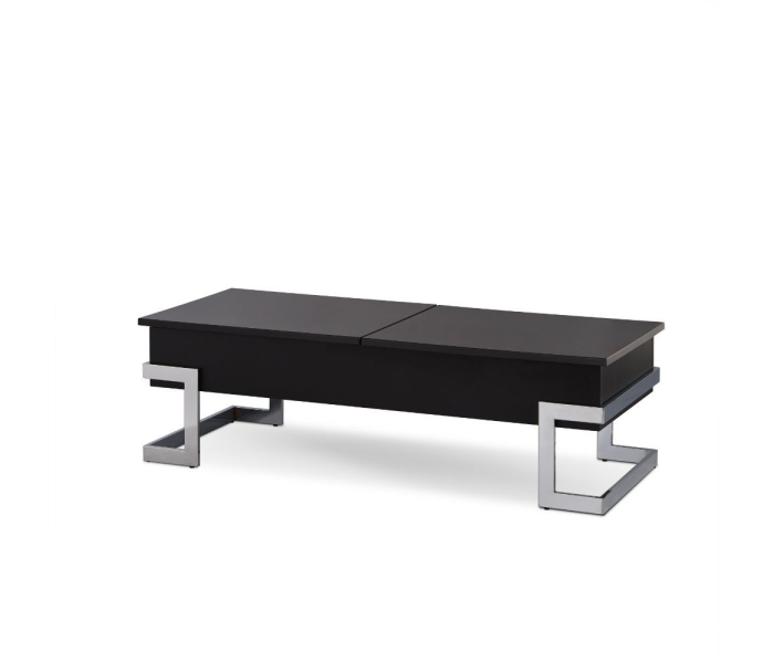 Calnan - Coffee Table - Black & Chrome, 47"