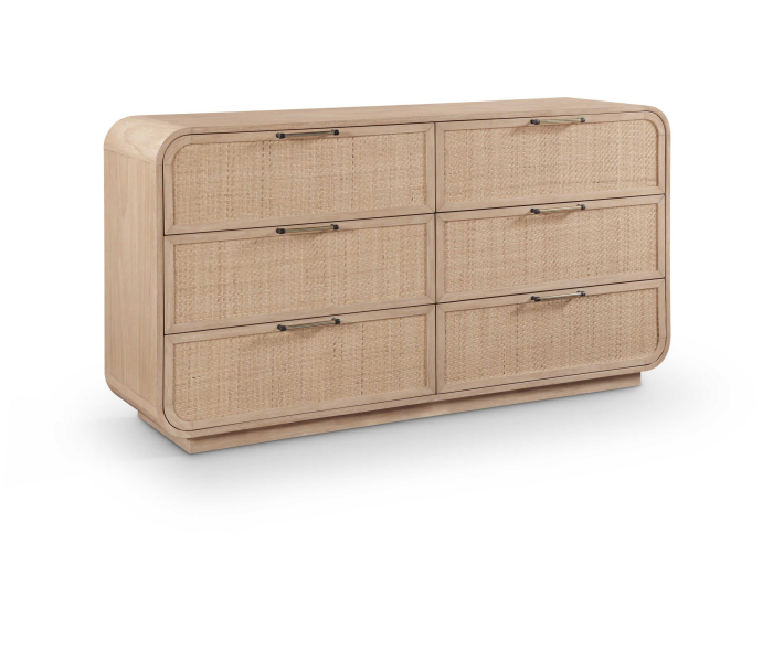 Windsor - Rubberwood Dresser - Natural, 60.5" Wide