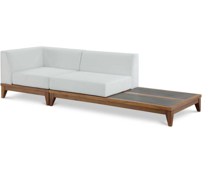 Rio - 2 Seat Modular Sofa With Table - Off, 94"