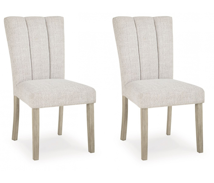 Larawyn Dining Upholstered Side Chair (Set of 2) Bisque