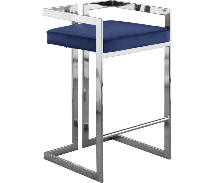 Ezra - Stool (Set of 2) - Navy - Fabric