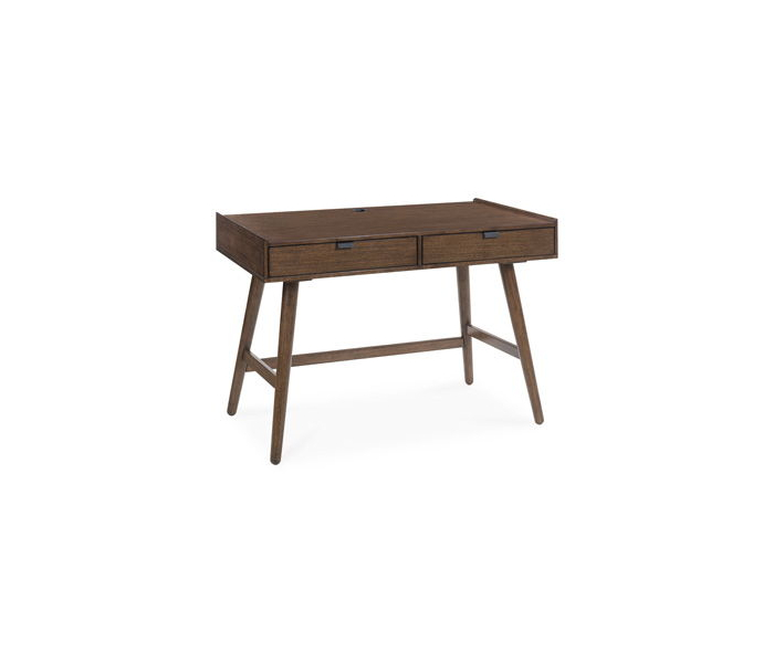 Lyncott Home Office Desk With 2 Drawers Brown