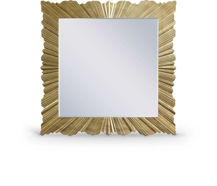 Golda - Leaf Mirror