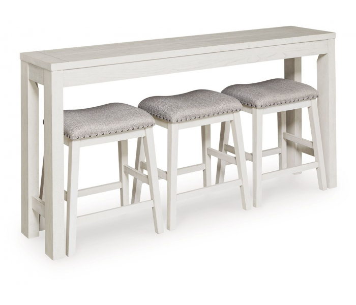Robbinsdale Rectangular Dining Room Counter Table Set (Set of 4) Antique White