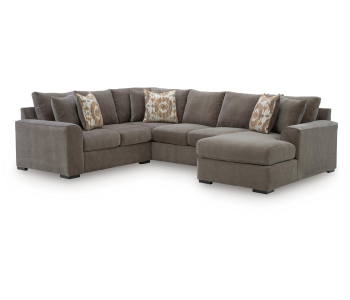 Larson Levee 3-Piece Sectional With RAF Corner Chaise Espresso