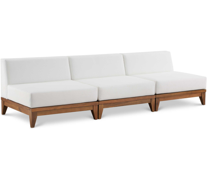 Rio - 3 Seat Modular Armless Sofa - Off, 103.5"