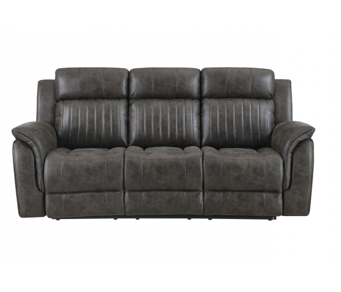U8517 - Reclining Sofa - Dark Gray, 85.43"