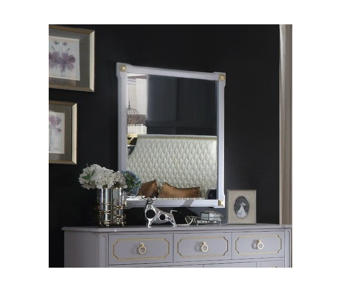 House - Marchese Mirror - Pearl Gray Finish