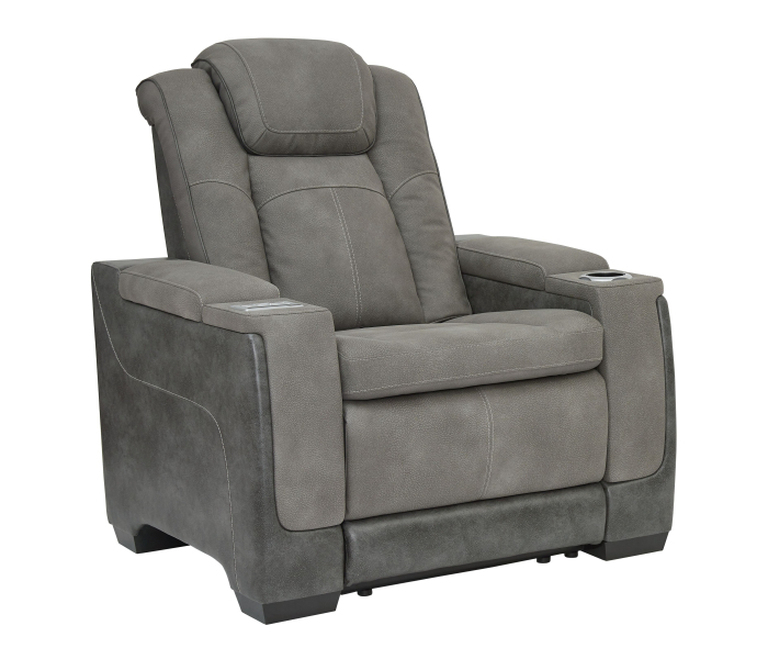 Next-Gen Durapella - Slate - Power Recliner/Headrest