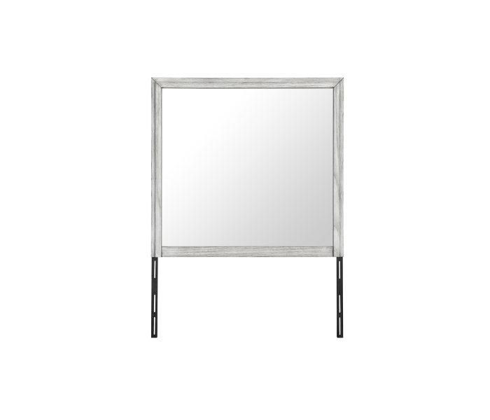 Elsie - Mirror - Light Grey - Gray, 39.37" Wide