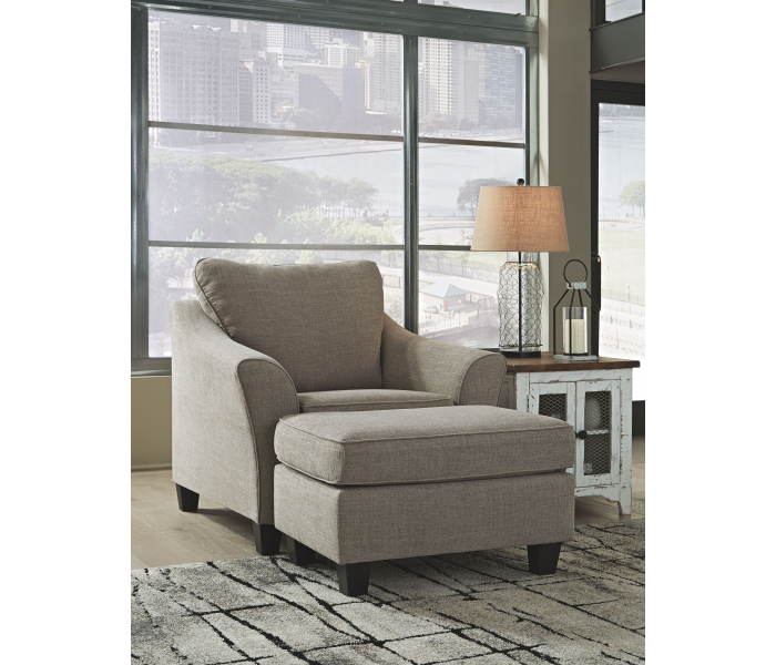 Kestrel 2 Pc. Chair with Ottoman Driftwood