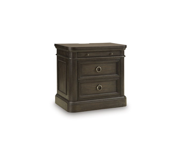 Wickenger Two Drawer Night Stand Dark Brown