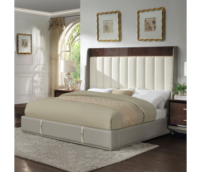 Jamonica - Eastern King Bed - Beige & - Beige