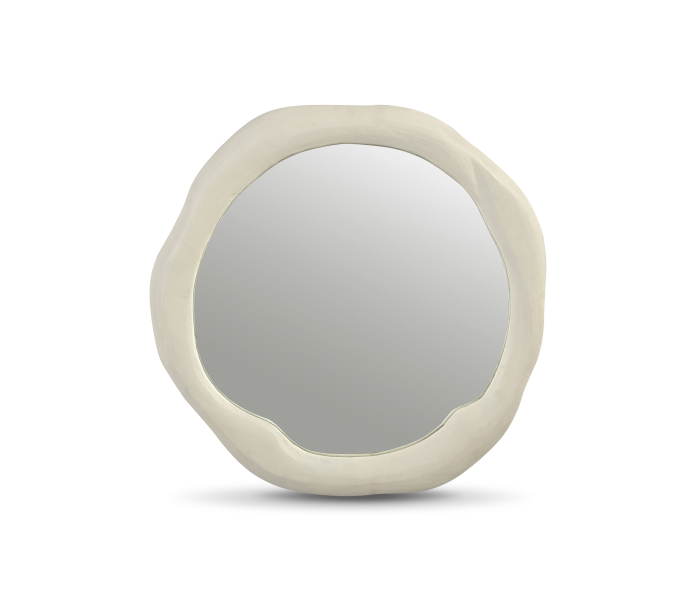 Armada - 24" Aluminum Mirror - Cream - Gray