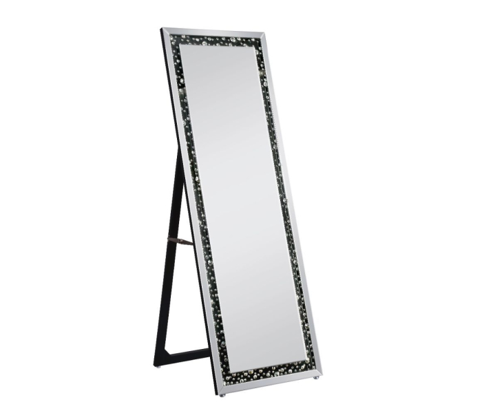 Noor - Accent Mirror - Mirrored & Faux Gemstones