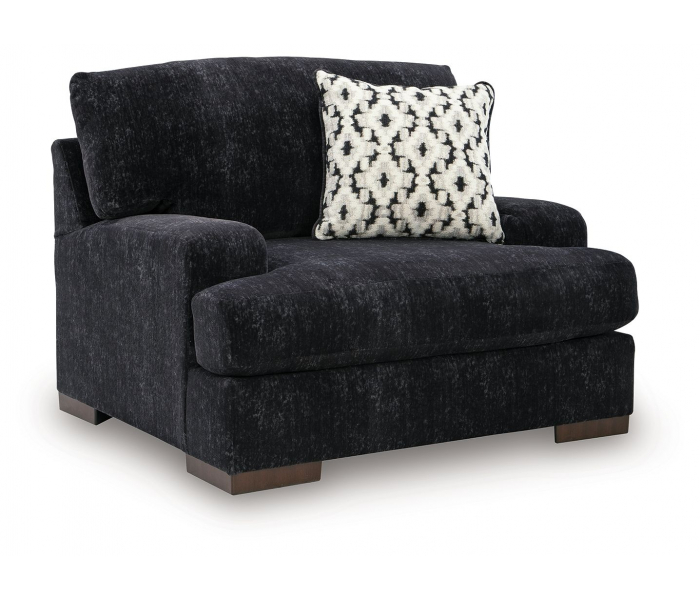 Whitmore Manor Chair And A Half Black Pearl