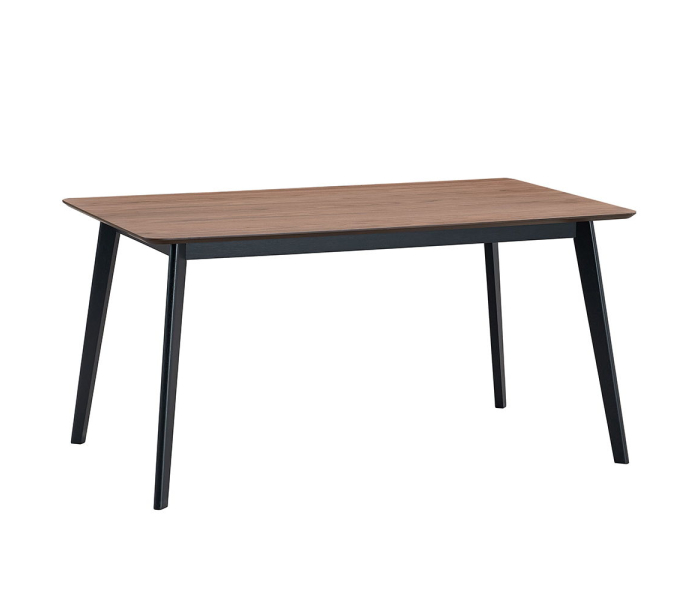 Rebi - Dining Table - Walnut & Black Finish, 59"