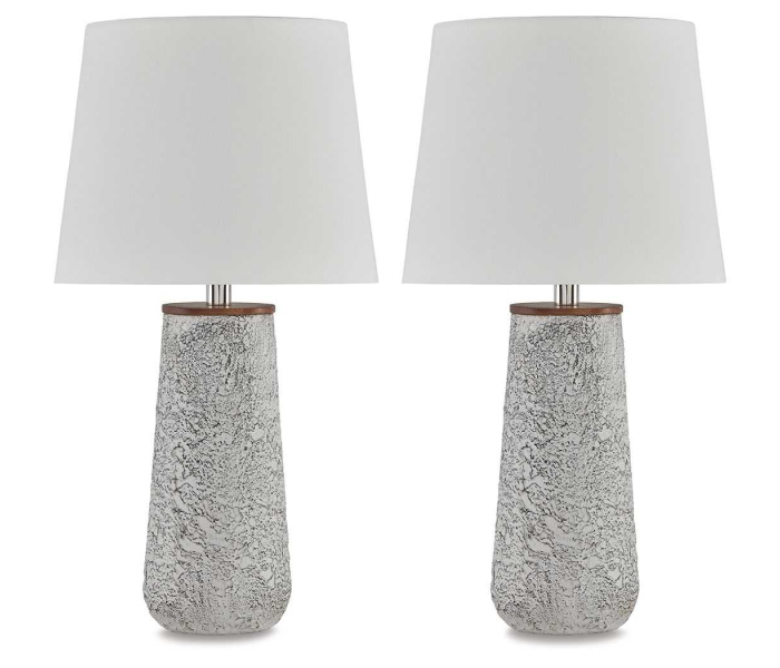 Chaston - Antique White - Metal Table Lamp (Set of 2)