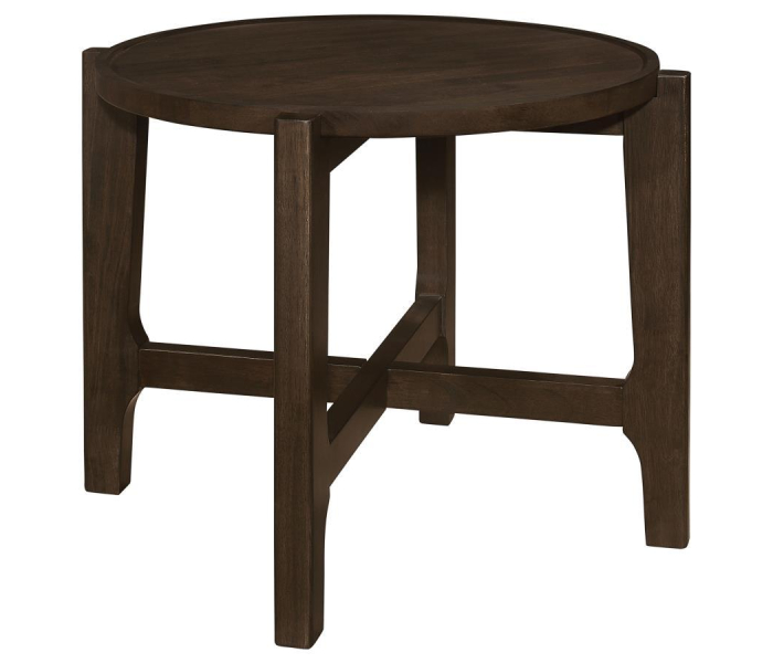 Cota - Round Solid Wood End Table, 26.25"
