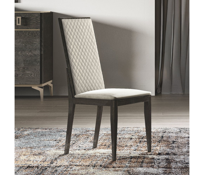 Venezia - Synthetic Leather Side Chair (Set of 2) - Gray