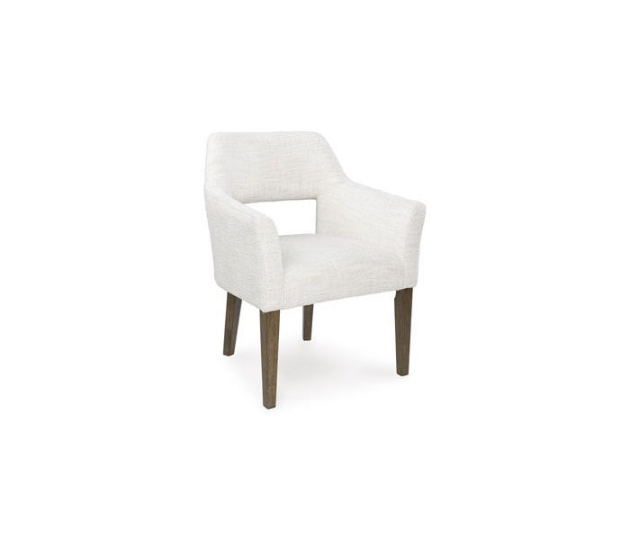 Marxmore Dining Upholstered Arm Chair (Set of 2) Brown
