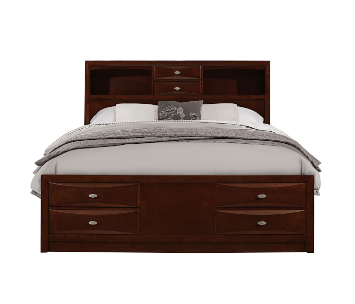 Linda - New King Bed Side Rails - New Merlot