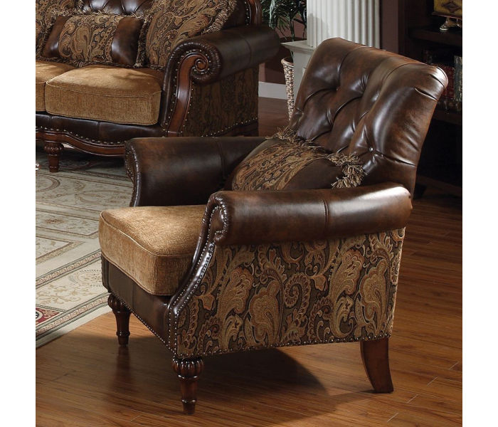 Dreena - Chair (With 1 Pillow) - Dark Brown - 38" - Dark Brown
