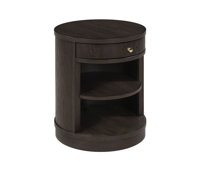 Leighmour Accent Table Dark Brown, 21"