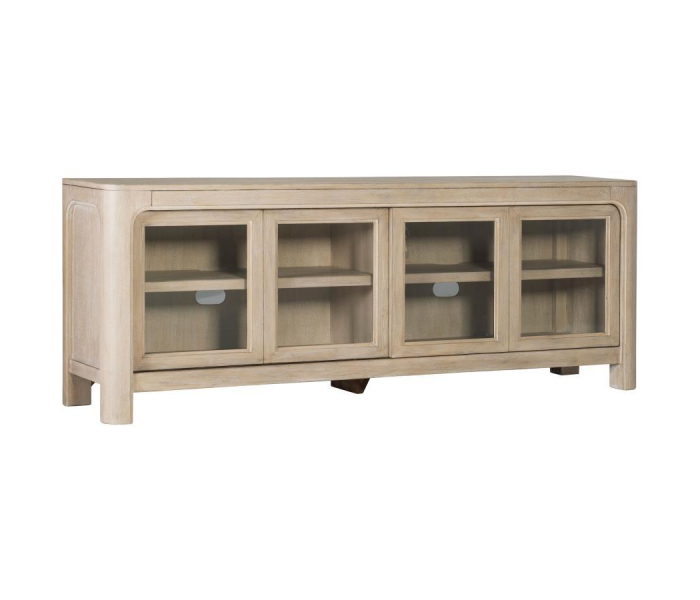 Solano - 71" 2-door TV Stand Media Console - Weathered Mango - Light Brown