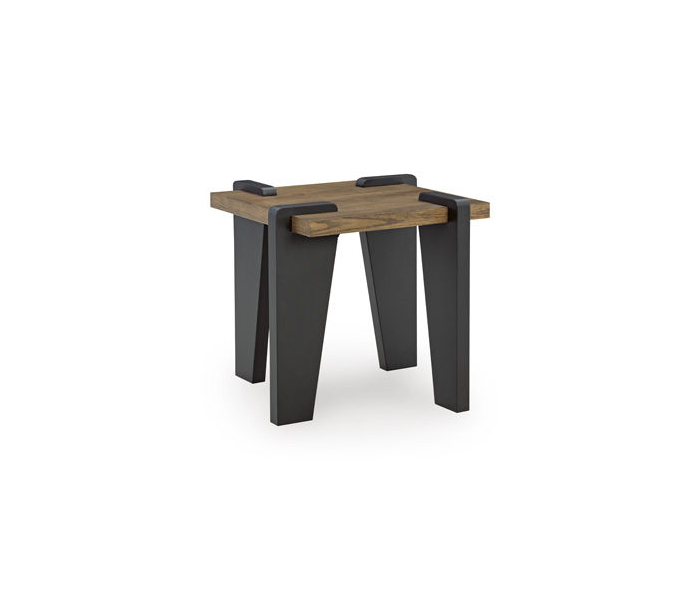 Weathermore Square End Table Brown / Black, 28"