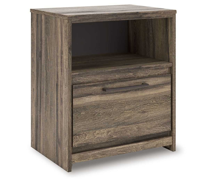 Elbrim - Brown - One Drawer Night Stand
