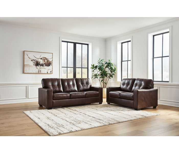 Santorine - Dark Brown - 2 Pc. - Sofa, Loveseat