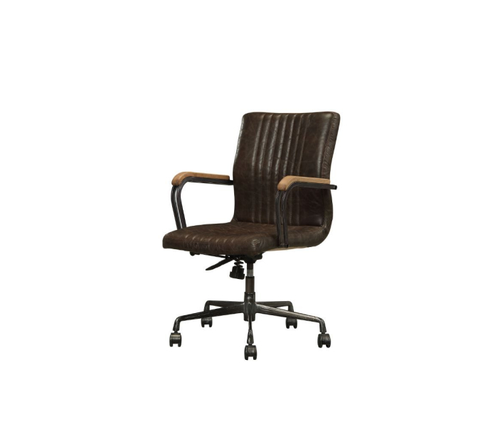 Joslin - Executive Office Chair - Distress Chocolate Top Grain Leather