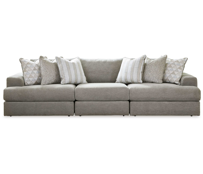 Avaliyah - Ash - 3-Piece Sectional, 128.5"
