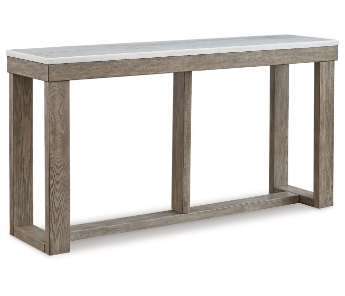 Loyaska - Brown / Ivory - Sofa Table, 64.13"