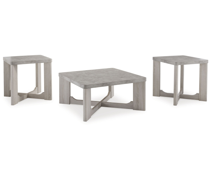 Garnilly - Whitewash - Occasional Table Set (Set of 3), 35.5"